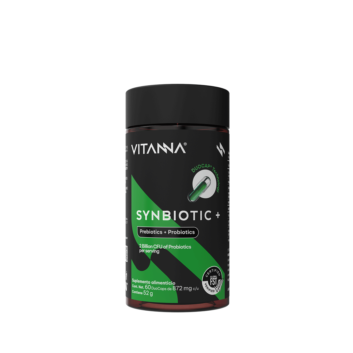 Synbiotic Plus Duocaps | Probióticos Y Prebióticos Premium Con Liberación Retardada