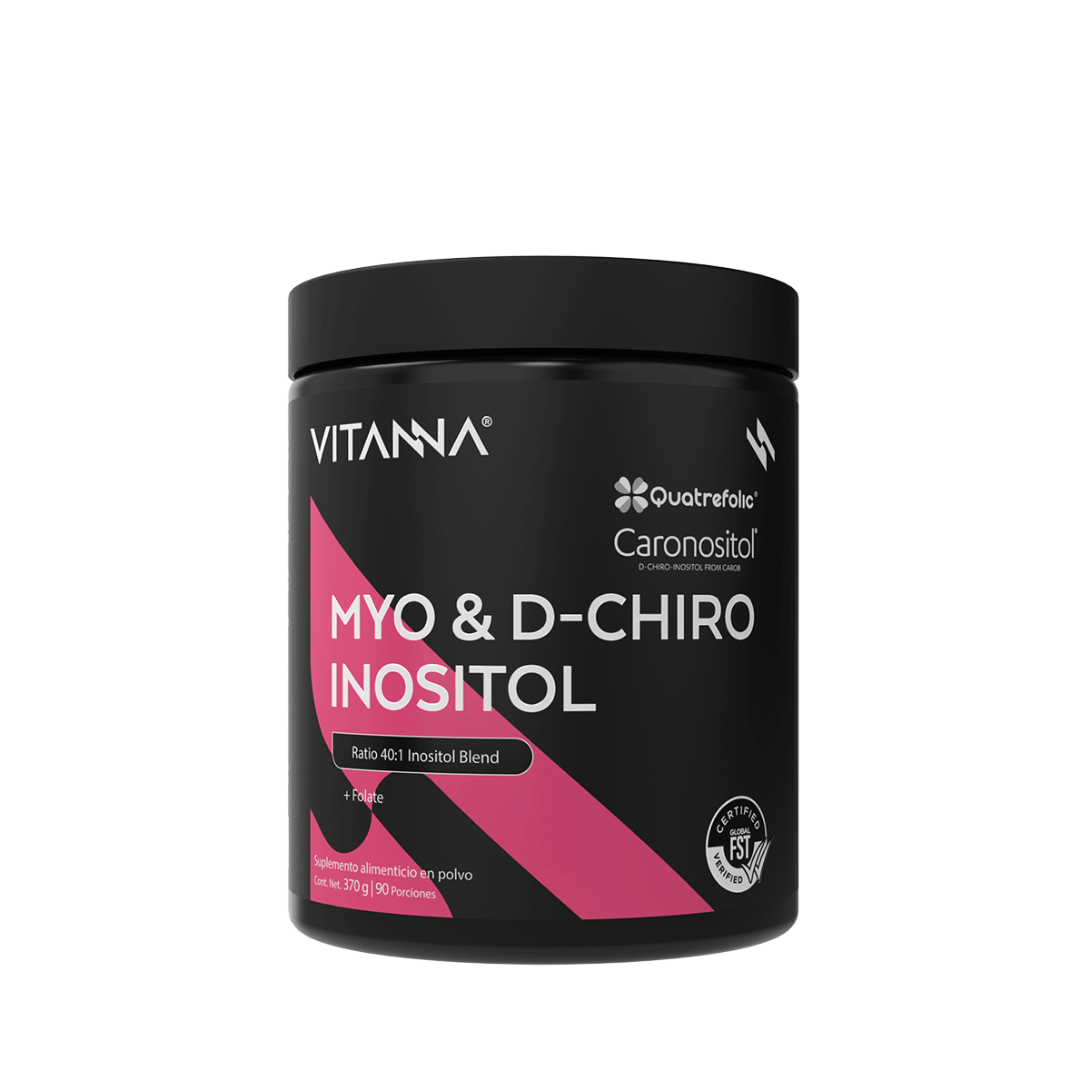 Myo-Inositol en Polvo 40:1 Vitanna - Vista frontal del empaque