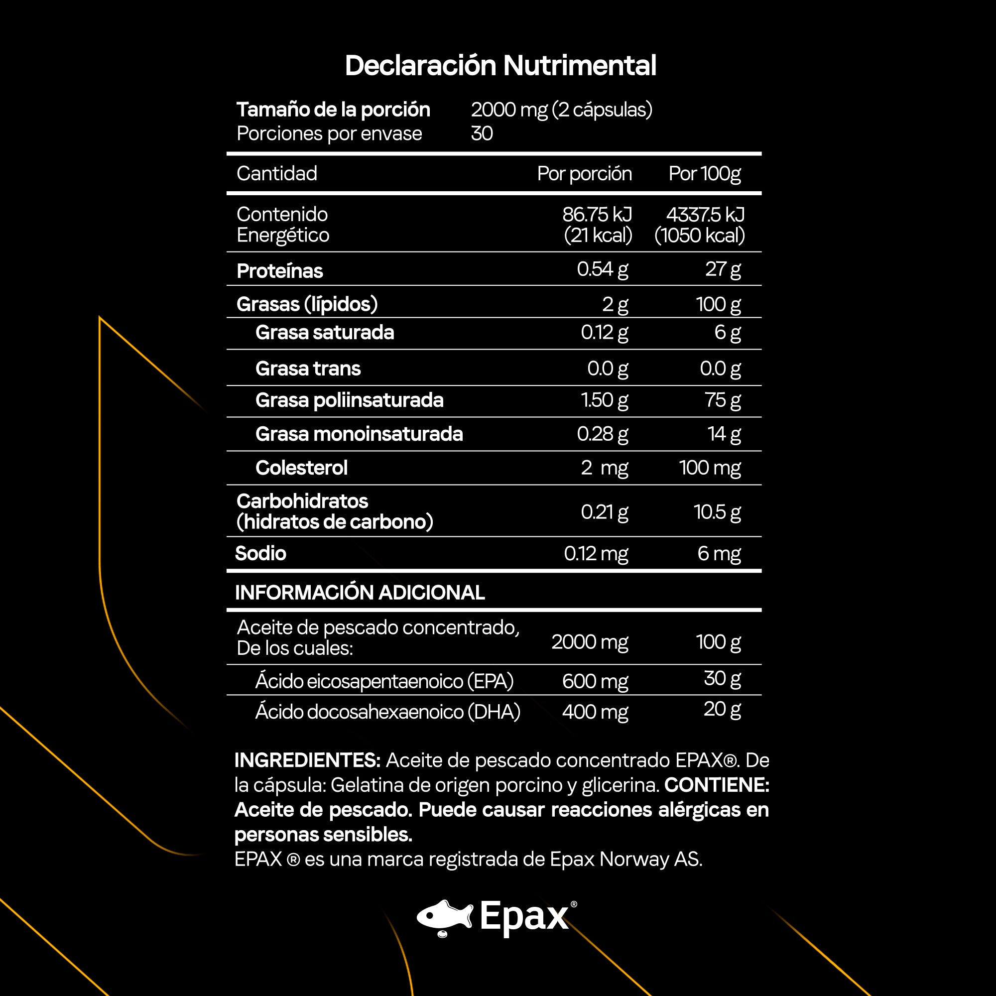 Omega 3 | Aceite De Salmón Noruego Premium Ultra Concentrado | 600 mg EPA y 400 Mg DHA