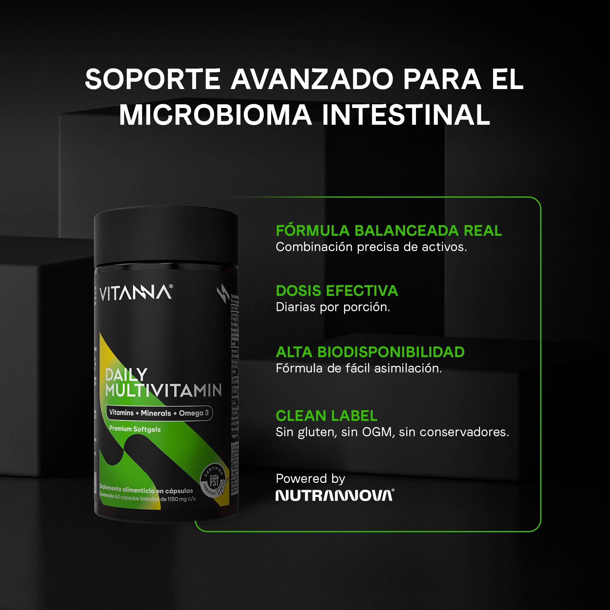 Multivitamínico Premium Con Omega 3 | Vitaminas, Minerales, Quercetina, Adenosina | Para Hombres Y Mujeres