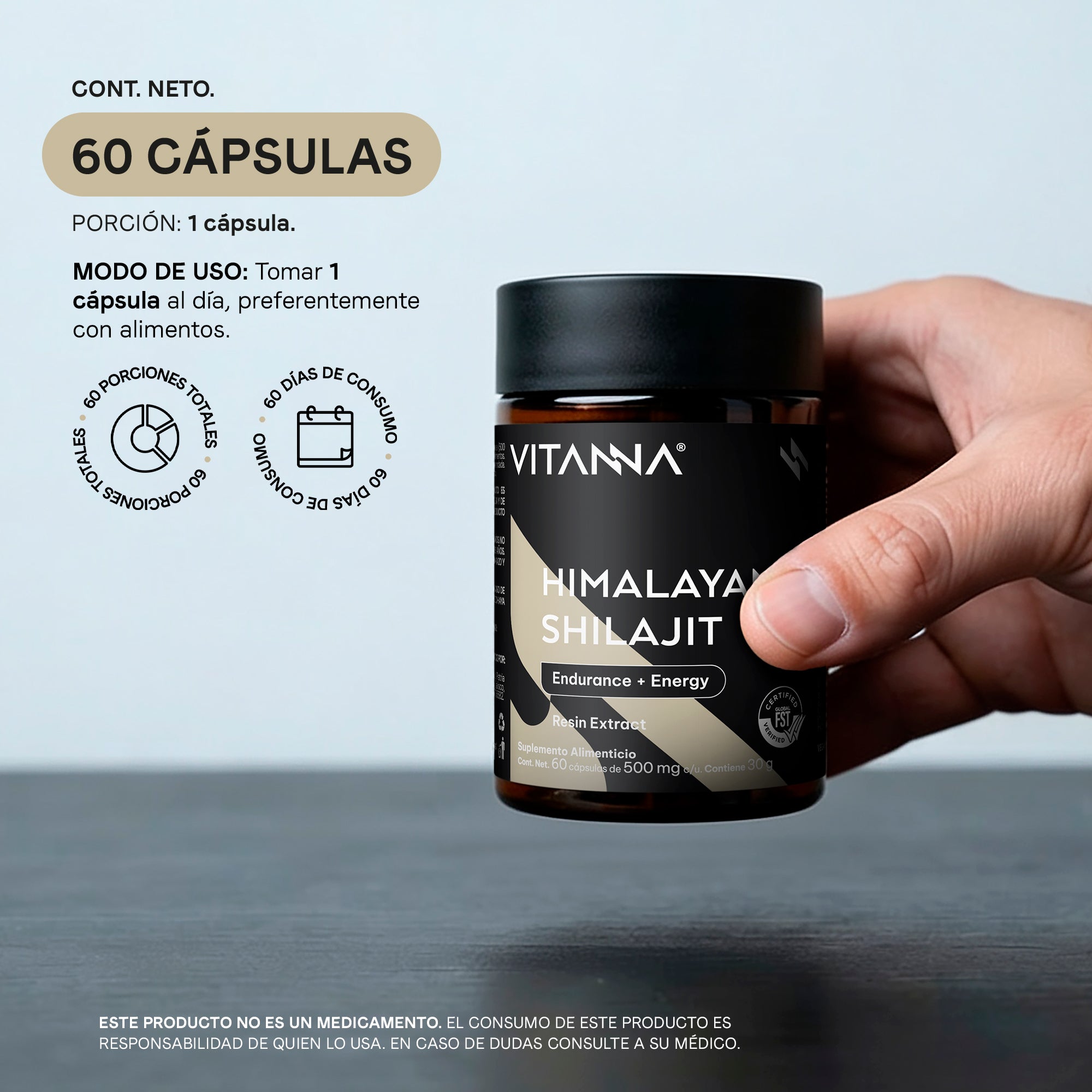 Himalayan Shilajit Liposomal con Ácido Fúlvico y Minerales Iónicos