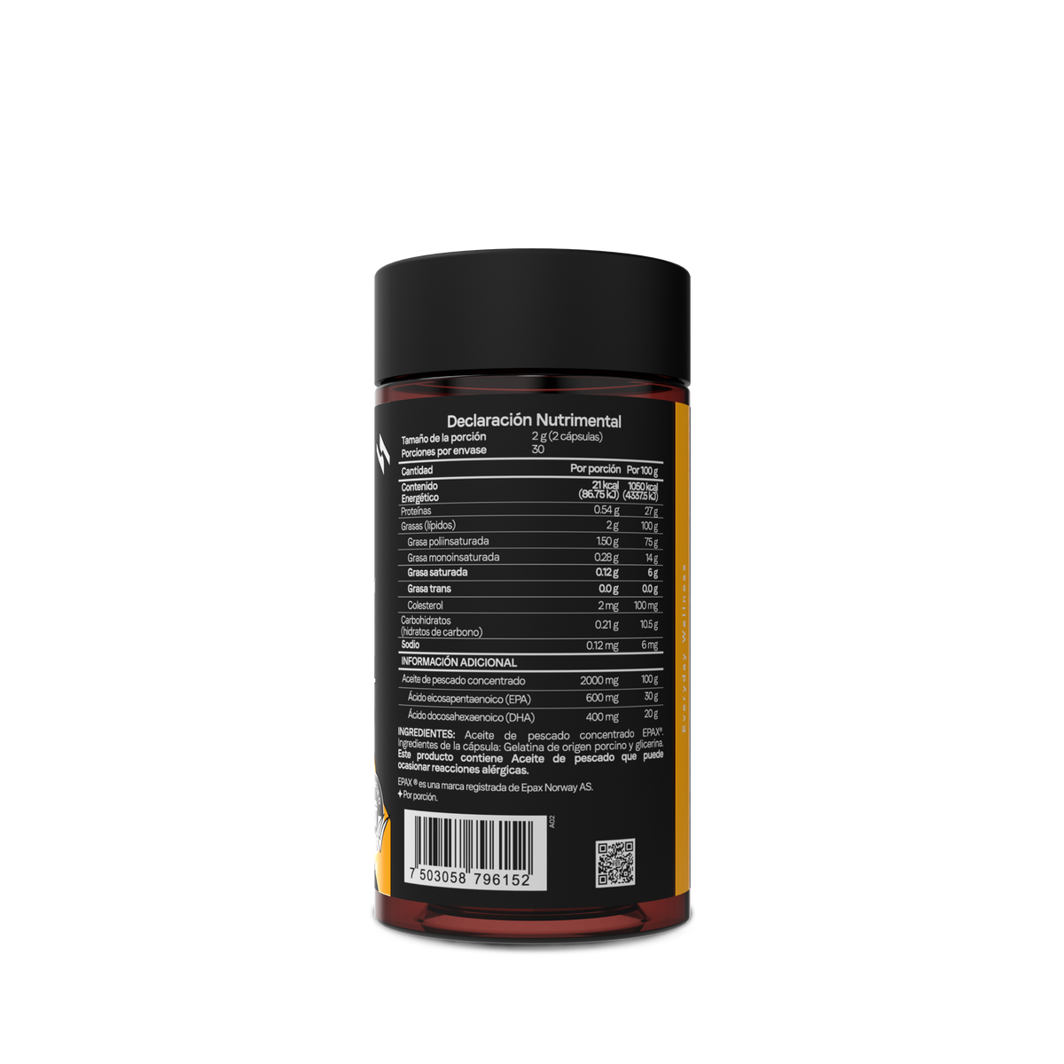 Omega 3 Aceite de Salmón Noruego Epax® | 600 mg EPA + 400 mg DHA por Porción