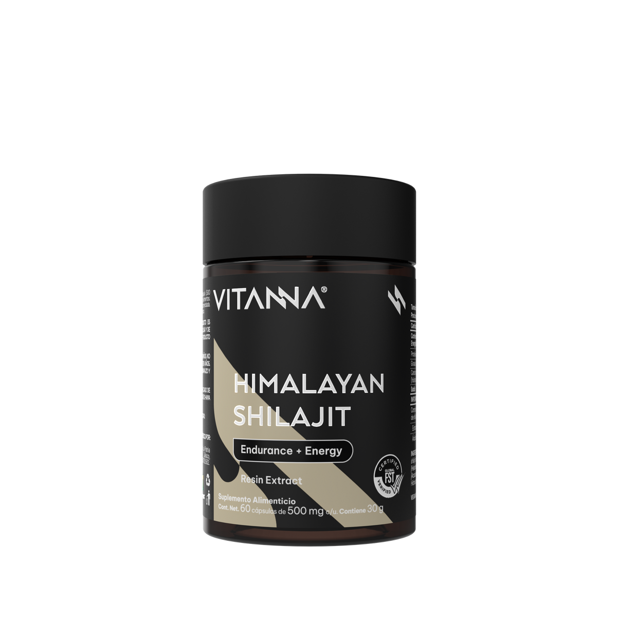 Shilajit Liposomal 500 mg | Ácido Fúlvico y Minerales Iónicos | Certificado FST | Adaptógeno Himalayo | 60 Cápsulas | 2 Meses