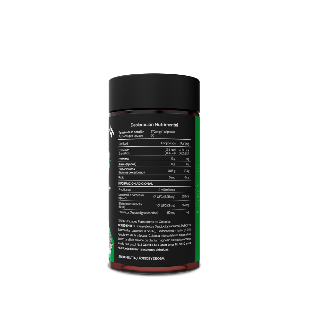 Synbiotic Plus Tecnología Duocaps® | Probióticos y Prebióticos | 2 Mil Millones de UFC | Certificado FST | Liberación Retardada | 60 Cápsulas | 2 Meses