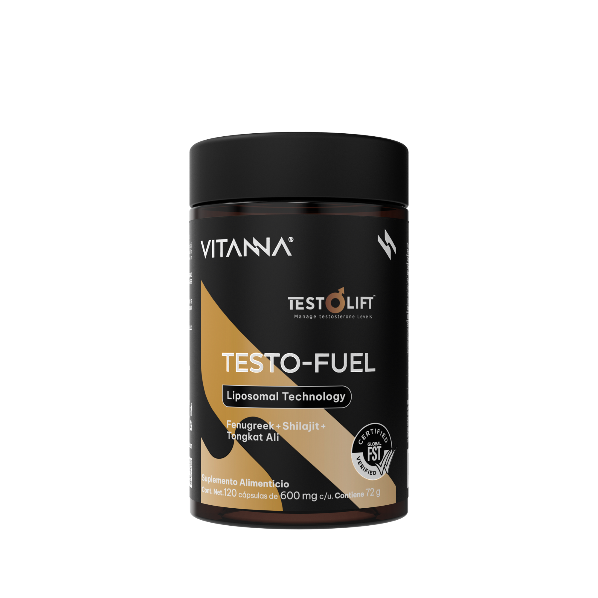 TestoFuel Con Shilajit, Tongkat Ali Y Zinc Liposomal