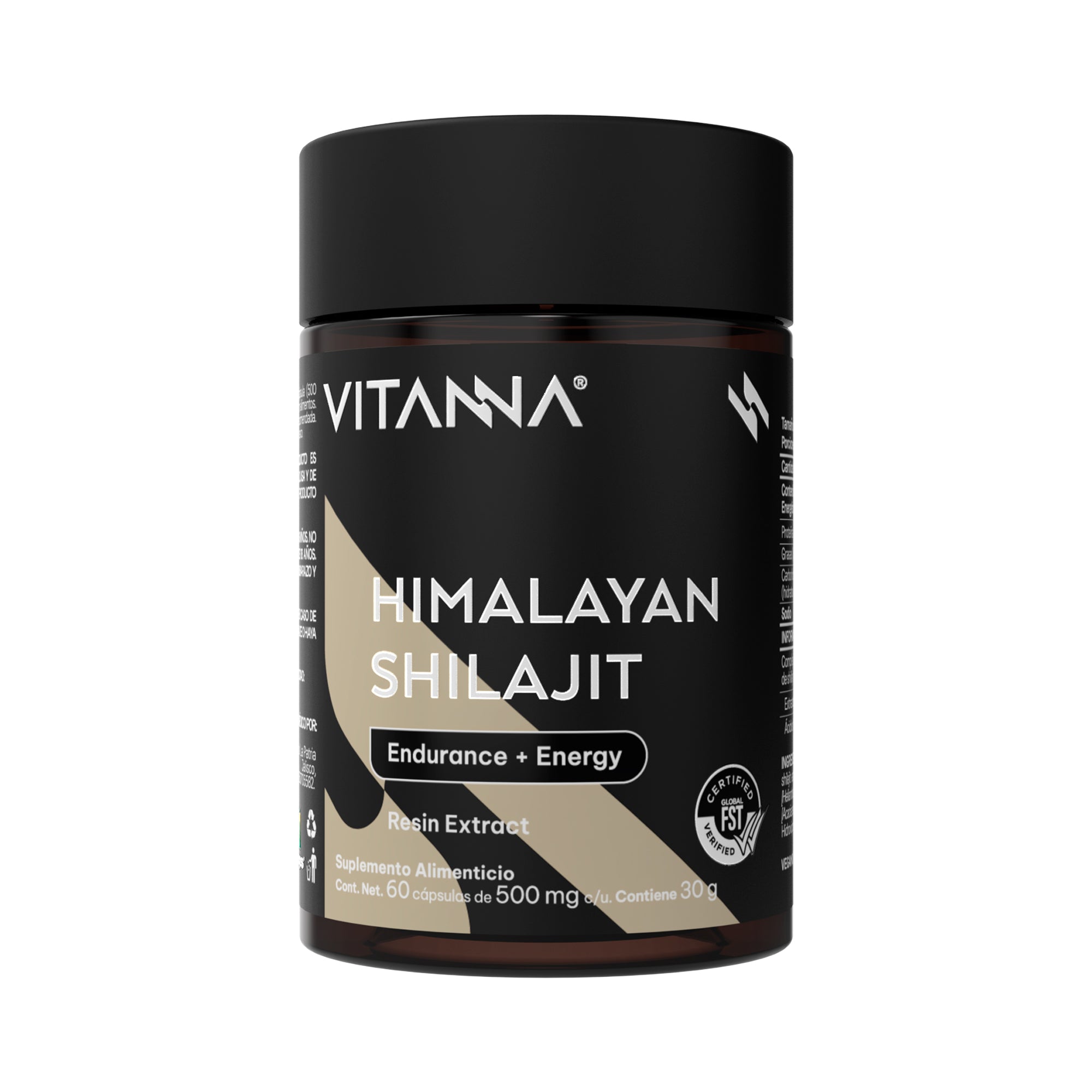 Himalayan Shilajit Liposomal con Ácido Fúlvico y Minerales Iónicos
