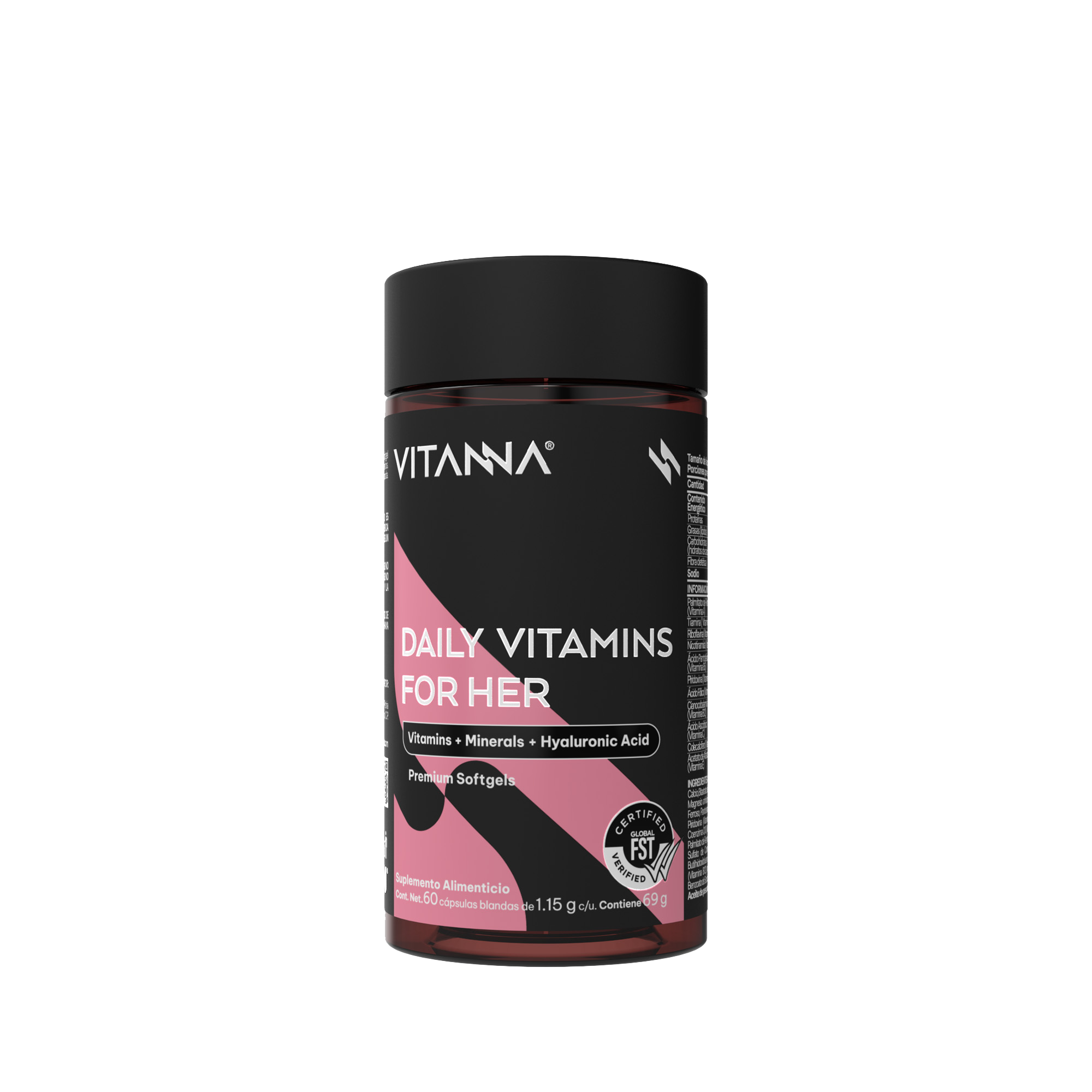 Multivitamínico para Mujer con CoQ10, Biotina, Ácido Hialurónico y Omega 3