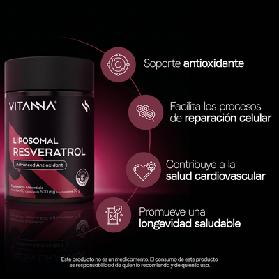 Beneficios de resveratrol liposomal 500 mg