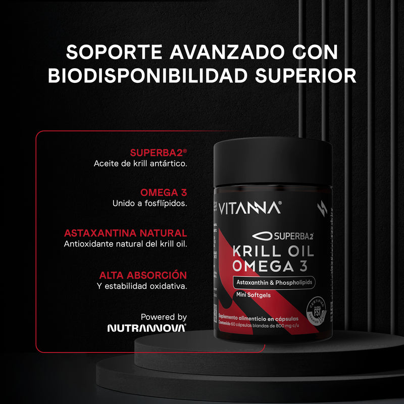 Krill Oil con fosfolípidos Vitanna - Diferenciadores vs aceite de pescado