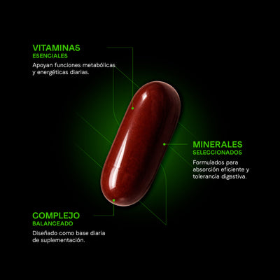 Multivitamínico Premium Con Omega 3 | Vitaminas, Minerales, Quercetina, Adenosina | Para Hombres Y Mujeres
