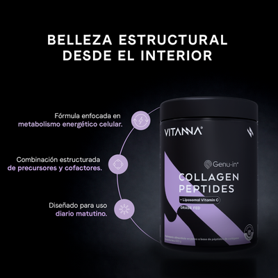 Colágeno con Vitamina C Liposomal Vitanna - Beneficios y aminoácidos esenciales