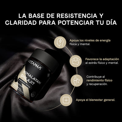 Himalayan Shilajit Liposomal con Ácido Fúlvico y Minerales Iónicos