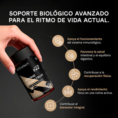 Calostro Bovino con 20% de Inmunoglobulinas Y Factores de Crecimiento Bioactivos