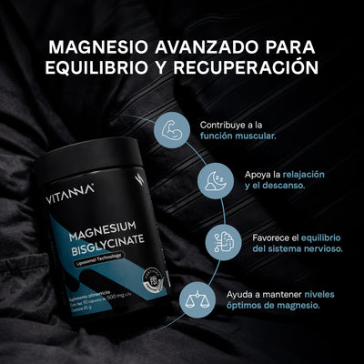 Bisglicinato de Magnesio 500 mg | Fórmula con Tecnología Liposomal