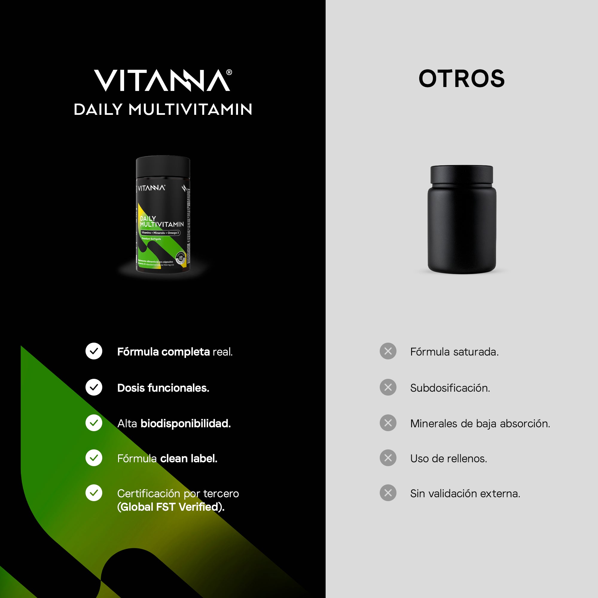 Multivitamínico Premium Con Omega 3 | Vitaminas, Minerales, Quercetina, Adenosina | Para Hombres Y Mujeres