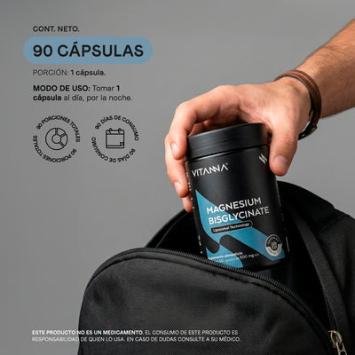 Bisglicinato de Magnesio 500 mg | Fórmula con Tecnología Liposomal