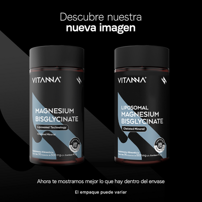 Bisglicinato de Magnesio Liposomal 500 mg | Alta Absorción | Certificado FST | Descanso y Relajación | Mineral Quelado | 90 Cápsulas | 3 Meses