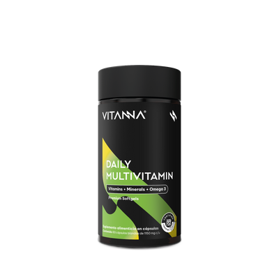 Multivitamínico Premium con Omega 3 | Quercetina y Adenosina |  60 Softgels | 2 Meses