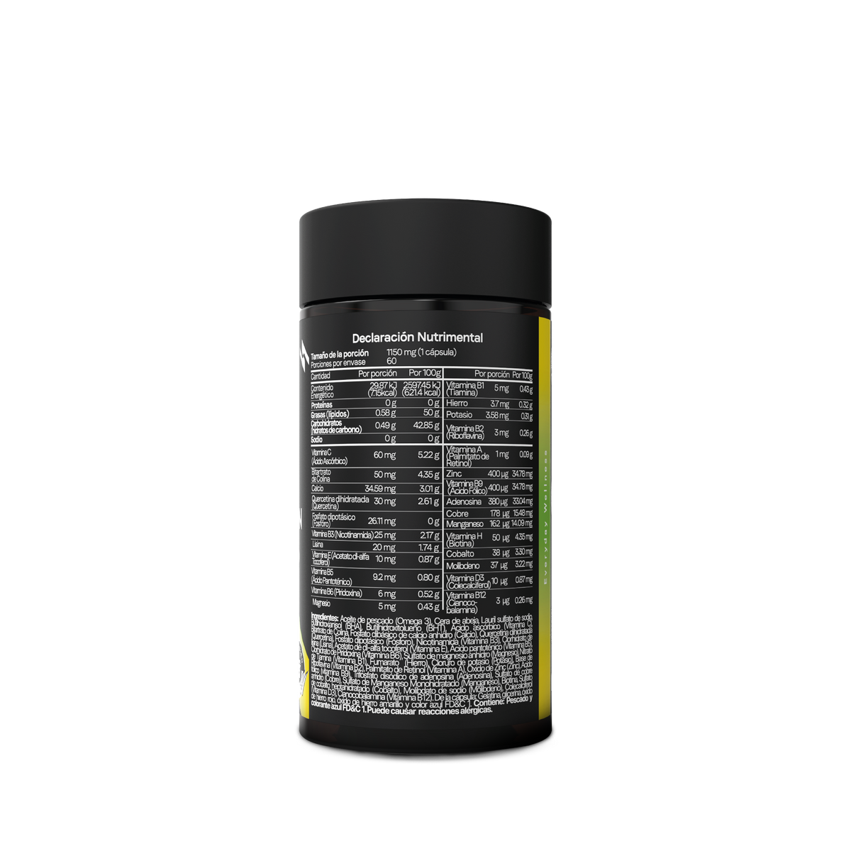 Multivitamínico Premium con Omega 3 | Quercetina y Adenosina |  60 Softgels | 2 Meses