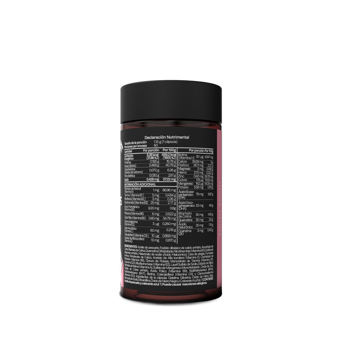 Multivitamínico para Mujer con CoQ10, Biotina y Ácido Hialurónico | Vitaminas y Minerales | 60 Softgels | 2 Meses
