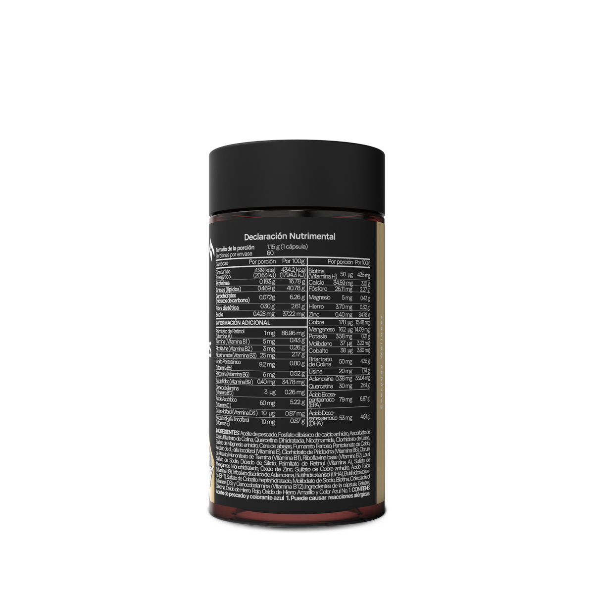 Multivitamínico para Hombre | Quercetina y Adenosina | Vitamina y Minerales | Certificado FST | Energía y Bienestar Diario | 60 Cápsulas | 2 Meses