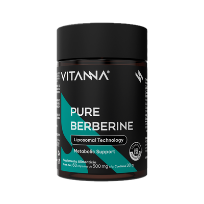 Berberina Liposomal 500 mg |  Alta Absorción Verificado | Origen Botánico | Bienestar Metabólico | 60 Cápsulas 2 Meses