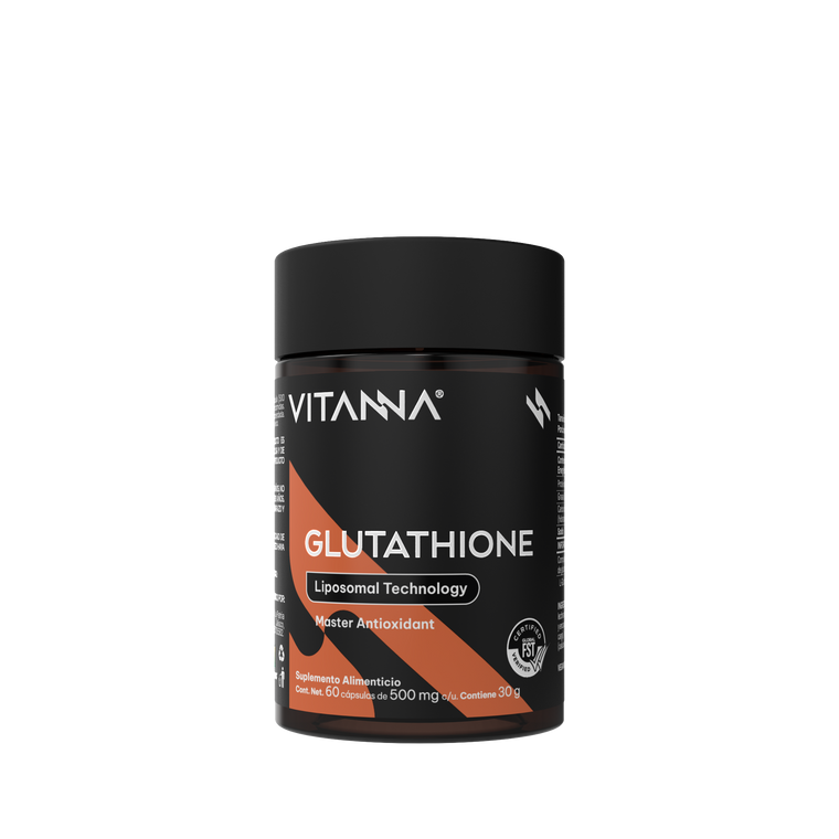 Glutatión Liposomal 500 mg | 200 mg de L-Glutatión por Cápsula | Certificado FST | Antioxidante Celular | 60 Cápsulas | 2 Meses