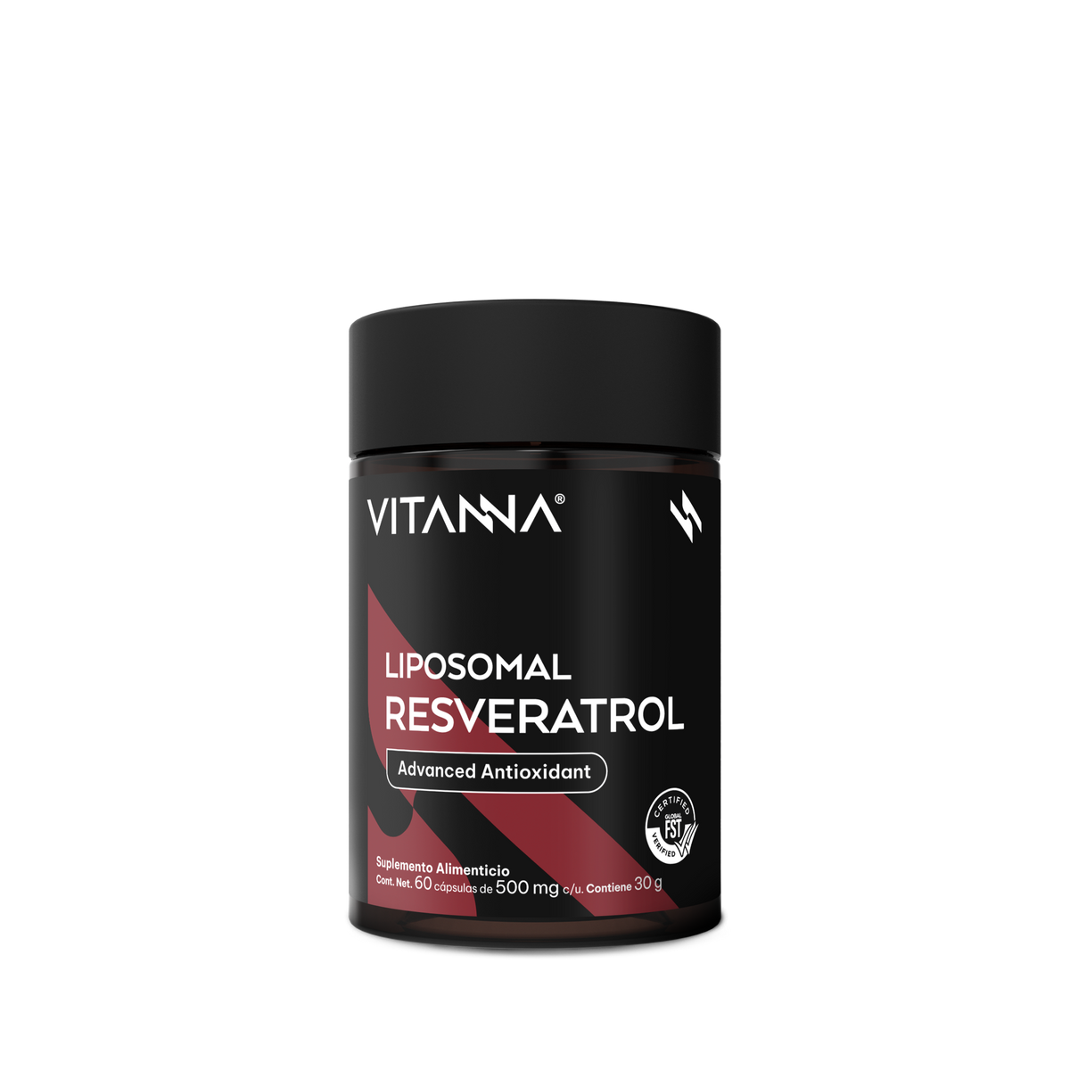 Resveratrol Liposomal 500 mg | Polifenol de Origen Vegetal | 60 Cápsulas | 2 Meses