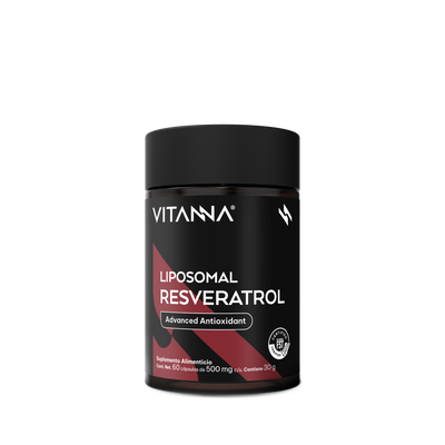 Resveratrol Liposomal 500 mg | Polifenol de Origen Vegetal | 60 Cápsulas | 2 Meses