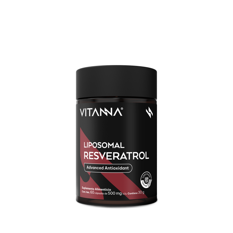 Resveratrol Liposomal 500 mg | Polifenol de Origen Vegetal | 60 Cápsulas | 2 Meses
