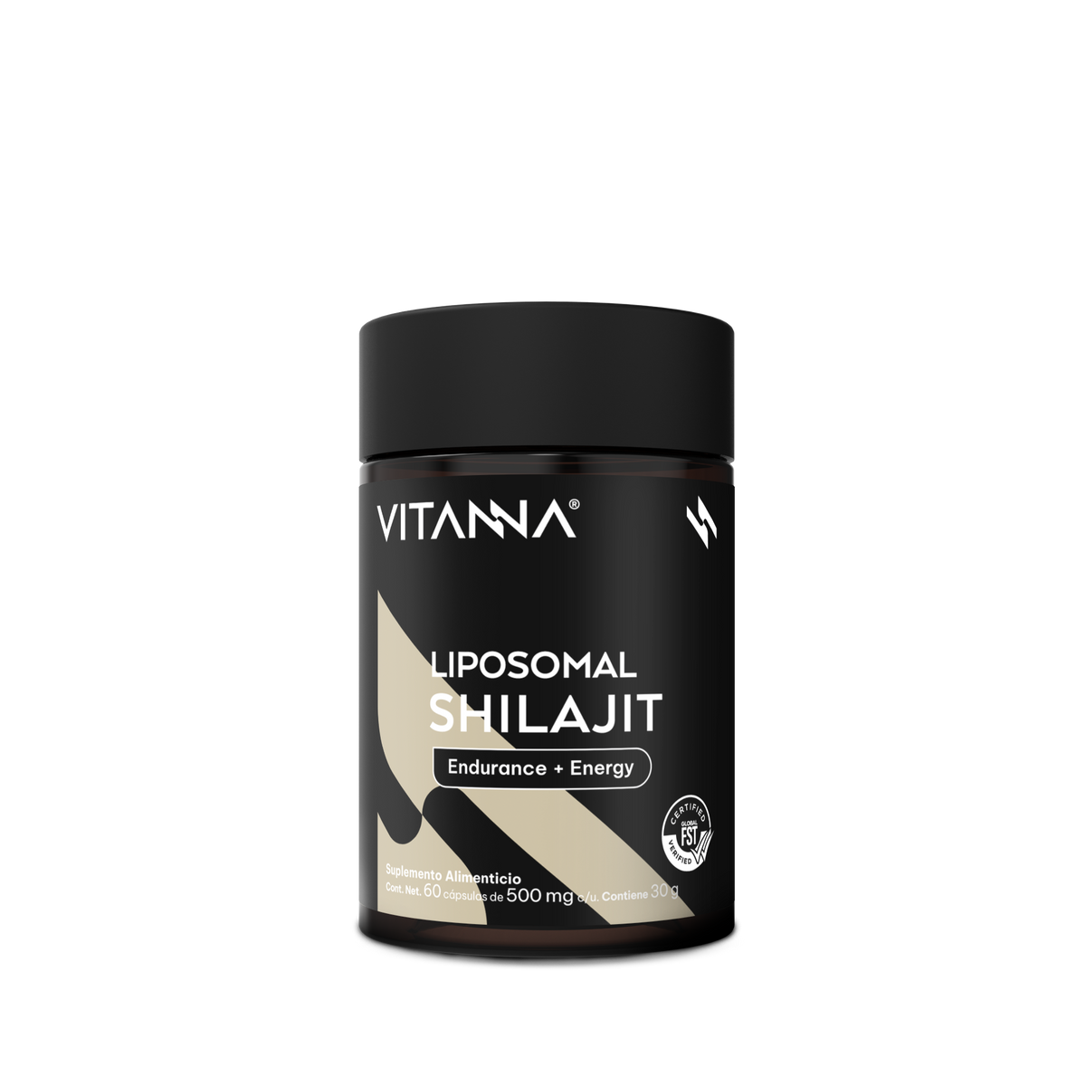 Shilajit Liposomal 500 mg | Ácido Fúlvico y Minerales Iónicos | Certificado FST | Adaptógeno Himalayo | 60 Cápsulas | 2 Meses