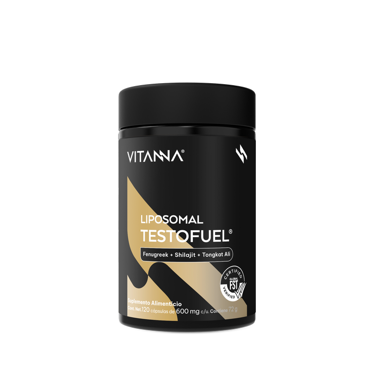 Testolift Fórmula de Energía y Vitalidad con Shilajit, Zinc | Certificado FST | 120 Cápsulas Veganas | 2 Meses