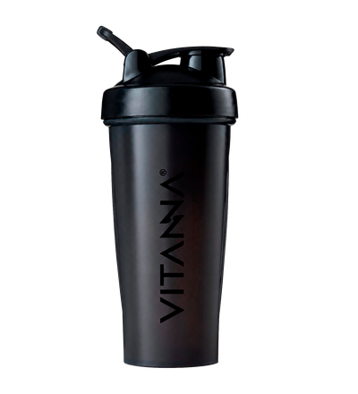 Shaker Mezclador Premium Vitanna® – Vaso Deportivo Negro