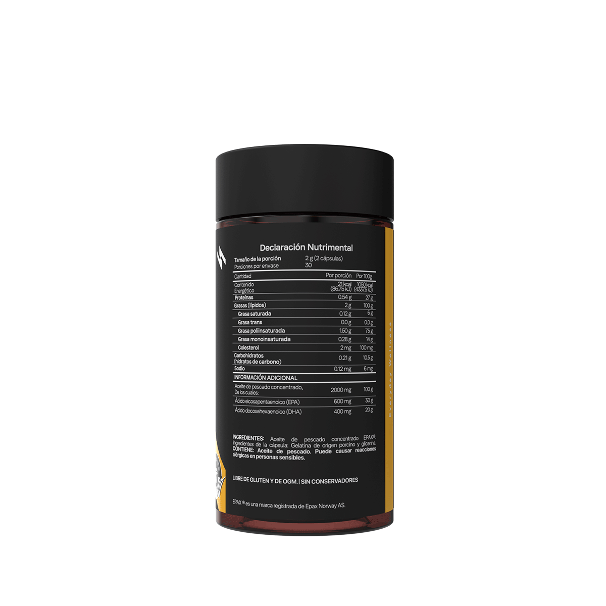Omega 3 | Aceite De Salmón Noruego Premium Ultra Concentrado | 600 mg EPA y 400 Mg DHA
