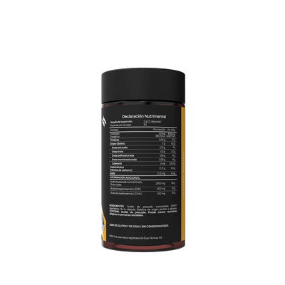 Omega 3 | Aceite De Salmón Noruego Premium Ultra Concentrado | 600 mg EPA y 400 Mg DHA