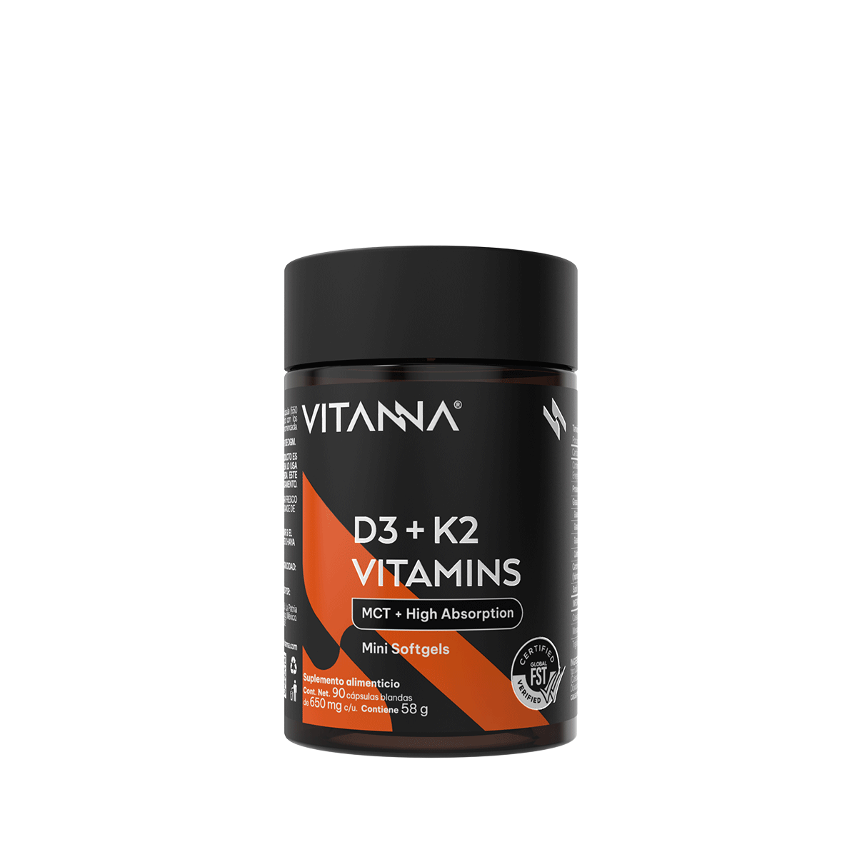 Vitamina D3 más K2 con MCT Oil