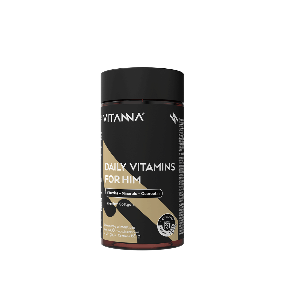 Multivitamínico para Hombre en Softgel con Vitaminas A, Complejo B, C, D3 y Minerales