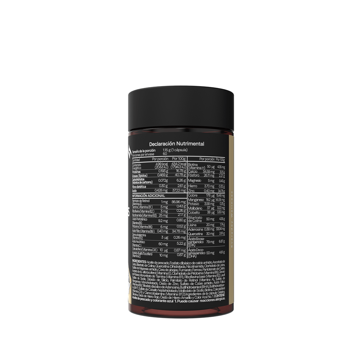 Multivitamínico para Hombre en Softgel con Vitaminas A, Complejo B, C, D3 y Minerales